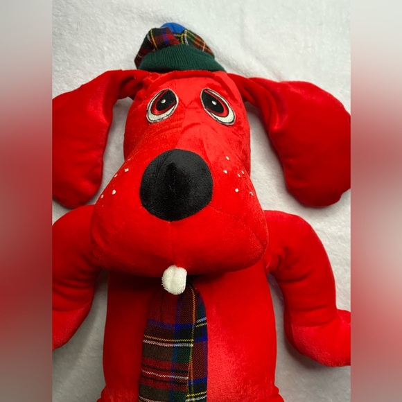 RARE JINGLE BIG RED DOG VINTAGE COMMONWEALTH 24" CHRISTMAS PLUSH NWT Gottschalks - Picture 2 of 7